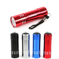 Aluminum 9 LED Flashlight with Batteries